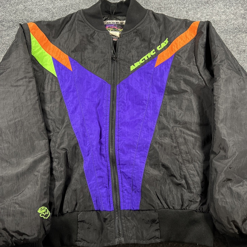 Vintage 90s Arctic Cat Arcticwear Colorblock Snowmobile Jacket - Women's Medium